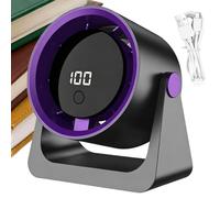 Digital Display Clip Fans, Compact Air Circulators, 5.59x5.98in Portable Table Blowers with Angle, Cooling Devices, Adjustable Personal Airflow for Home Bedroom Living Room Apartment Dorm Usage