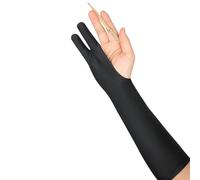 Digital Drawing Glove - Deux doigts Extended Artist Mitten, Medium Length Stain-Resistant Sketching Glove for Drawing Tablet, Paper, Writing, Painting, Dirt-Proof, Anti-Smudge Single Pack