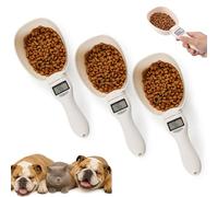 Digital Food Measuring Scoop, Electronic Measuring Spoon with LCD Display, Multi-Unit Weighing Spoon (g/ml/cup), Precise Portion Tool for Cooking, Baking and Kitchen Use (A*3)