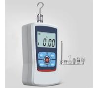 Digital Force Gauge, Portable Push Pull Meter, with 5 Kinds of Probe and Extension Rod, Real-Time/Peak/First Peak Modes, LCD Backlit Display, for Tension & Compression Testing(100N)