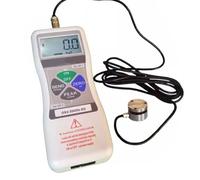 Digital Force Gauge with External Sensor - Push-Pull Dynamometer Tension Meter for Lab Tension and Load Tests - Rechargeable, Real-time/Peak Mode, Data Output, 3 Measurement Units(1000N)