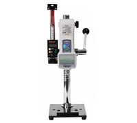 Digital Force Gauge with Manual Push Pull Test Stand - 500N/1000N Capacity, 75mm Stroke, USB Data Output, Ideal for Electronics and Automotive Testing(B,1000N)