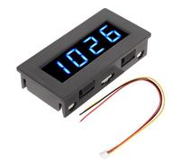 Digital Frequency Meter Speedometer, 4 LED Digital Tachometer with Dual Mode, 0.56 in Display for 5 to 9999 RPM and Frequency Measurement, DC 8 to 15V Motor Speed Sensor for Automo (bleue)