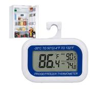 Digital Fridge Temperature Gauge | Accurate Max Min Record Magnetic LCD Display | Fridge Freeze Room Temperature Gauge | Fideal Or Home Restaurants Store Kitchen