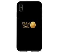 Digital Gold sécurisé Valeur de Magasin Rare Bitcoin à Long Terme Coque pour iPhone XS Max