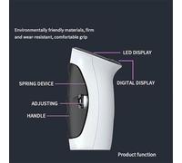 Digital Grip Strength Tester (LCD Display)- 180Kg Max, Adjustable Resistance, 2-Unit Switch, Auto Data Capture for Hand Injury Recovery