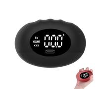 Digital Hand Grip Ball, Hand Grip Strength Tester, Hands Gripper Strengthener with Counting, LED Display, Up to 396lbs Hand Gripper Strengthener for Finger Grip Training A (Black,396lb)