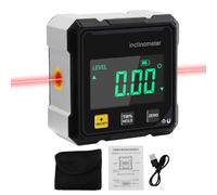 Digital Inclinometer, Angle Finder Tool, 2.4x2.4x1.22inches, Precision Level Gauge, High-Accuracy Display, Magnetic Base Design, for Miter Saw, Car, Machinery, Table, and Construction Use