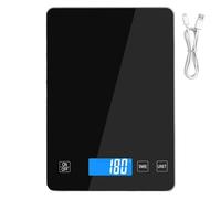 Digital Kitchen Scale - 22.8cm Precision Cooking Weight, Smart Touch Portable Measuring Device | Multifunction Food Scale for Accurate Nutrition Planning Home Baking Cooking Fitness