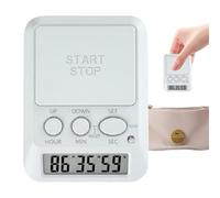 Digital Kitchen Timer, LED Countdown Alarm, Light Buzzer Reminder Tool, Cooking Study Work Timing Device, for Teacher Student Study Baking Training Daily Work Gym Desk Exercise Home Use