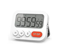 Digital Kitchen Timer Multifunction Timer with Clock Function, Quick Setting, 3 Volume Levels, Magnetic Back, Foldable Stand (9*7.1*2.4cm)