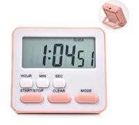 Digital Kitchen Timer- Small Countdown Clock | Alarm Clock Digital, Compact Timerswith Magnetic Back, Cooking Clocks with Loud Beep, Time for Cooking Baking Studying, for Kids Adults