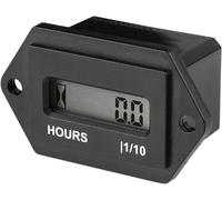 Digital LCD Hour Meter,DC 4.5V to 90V Working Data Storage,Waterproof Design for Lawn Mower Leaf Mower Generator