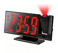 Digital Led Alarm Clock, Time Temperature Display Unit, 12 24 Hour Multifunction Desk Clock Device, Nightstand Wall Table Desktop Alarm System, Kids Adults Home Office Sleep Schedule Time Tool for Use