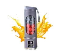 Digital Multimode Juicer Blender - Smart LED Display, Diet-Friendly，Leak Proof Design for Smoothies Liquid Diet, Shakes, 3 Speed 12 Blade Fresh Juice Bottle for Home & Travel (Purple)