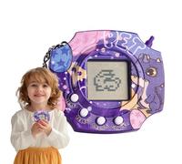 Digital Pet Toy, PVC Tiny Keyring Electronic Handheld Game, 2.36x0.79x2.09 inches Portable Virtual Animal Interactive Device, Ideal for Kids Girls Boys Children