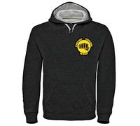 Digital Pharaoh - Brodé Karaté Kid Cobra Kai à Capuche Dojo - Noir, XL