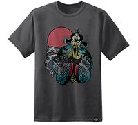 Digital Pharaoh Hommes Big Trouble in Little China T-Shirt Fu Man Chu Jack Rétro John Charpentier Film - Charbon, 2XL 50/52"