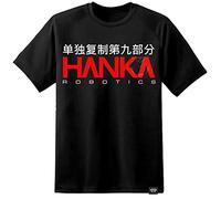 Digital Pharaoh Hommes Hanka Robotics Ghost in The Shell T-Shirt - Noir, L