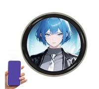 Digital Pin - HD Pixel Screen Brooch 1.7 Inch | Electronic Digital Name Tag with 600mAh Battery 18 Hour Runtime Custom Fun Interactive Accessory for Fans, Holiday, Event, Concert