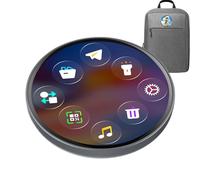 Digital Pin - High Definition Touchscreen Decor, Digital Display Badge Pin, Animated Pins for Anime Fans | Collectible Pins for Football Music Concert Events | Interactive Badge for Boys,