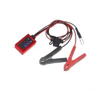 Digital pour batterie Drain Tester Clip Voltage Current Meter Digital | Lecture du courant de tension en temps réel, écran LCD numérique, évaluation précise du système, boîtier ABS rouge