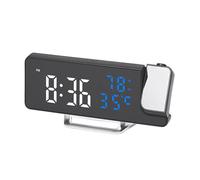 Digital Projection Clocks - LED Display, Adjustable Brightness, Digital Bedroom Clock | for Kids Students Travelers Bedside Study Apartment Dormitory Home Office Reading Relaxation Early Morning