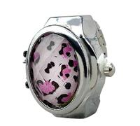 Digital Ring Watch - Vintage Gem Finger Ring Watches, Retro Gemstone Mini Watch, Leopard Print Rings Watches, Lightweight Open Rings For Women, Fashion Supplies For Birthday, Valentine's Day