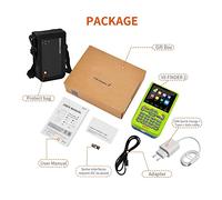 Digital Sat Finder V8 Finder 2 Satellite Signal Finder DVB-S/S2/S2X Digital 1080P HD H.264 Support CCM,VCM, ACM, récepteur de TV Via satélite(with Bag and Charge)