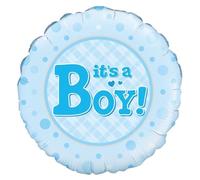 DIGITAL SPOT Kids It's A Girl and Boy Ballons imprimés Décorations de fête pour enfants Fournitures 45,7 cm It's A Boy