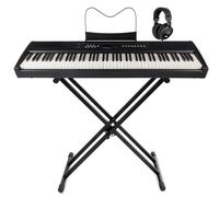 Digital Stage Piano Set 88 Touches Marteu Mécanique Pédale Support Casque Midi
