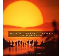 Digital Sunset Dreams and Radiant Skies: Beautiful Full Color Scenic Sunsets in Various Artistic Styles | Coffee Table Picture Book