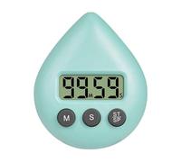 Digital Timer - ABS 8 x 6,5 x 2,5 cm | Waterproof Shower Timer | Portable Suction Cup Timers with LCD Display | Timing Tool for School Learning, Kitchen Cooking, Work, and Shower Use