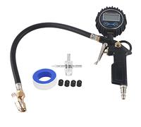 Digital Tire Pressure Gauge with Backlit LCD Accurate Tire Pressure Tester for Cars Trucks Motorcycles Bikes 0-200 PSI 4 Measurement Units PSI KPA Kgf/cm² Aluminum Alloy Body