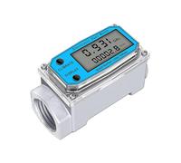 Digital Turbine Water Flow Meter Digital Lcd Display with Npt Counter And Fnpt Thread Oil Fuel Flow