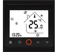 Digital Tuya WiFi Thermostat d'ambiance Thermostat programmable Thermostat mural encastré Chauffage au sol électrique Thermomètre intérieur BHT-002GBLW-B