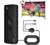 Digital TV Aerial with Amplifier and Signal Amplifier for Smart TV Indoor/Outdoor Portable HD Antenna with Amplifier and Signal Amplifier Cable 36ft Plug