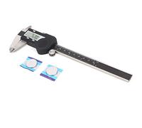 Digital Vernier Caliper, Electronic Vernier Caliper, Stainless Steel Measuring Tool with LCD Display, 0 150mm200mm300mm//Range, for Inside Outside Diameter Depth Step Measuremen (0-150mm)