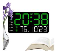 Digital Wall clock- LED Large Display, Multifunction Timer clock| Temperature Date W isplay, Modern Decorative Wall Mounted clockWith Clear Numbers For Living Room Bedroom Office Gym Classroom