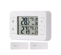 Digital Wireless Freezer Thermometer - Accurate Temperature Monitor for Refrigerator, Smart Alarm Function, Compact LCD Screen | Measuring Instrument with Alert Kitchen Dorm Apartment Indoor Outdoor