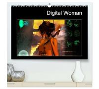 Digital Woman (hochwertiger Premium Wandkalender 2026 DIN A2 quer), Kunstdruck in Hochglanz: Digitaler Erotik-Kunstkalender