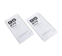 DIGITAL2PCS Ensemble de règles pour tests de vision avec médecins et optométristes numériques pour fonction professionnelle Lettre Plus Home