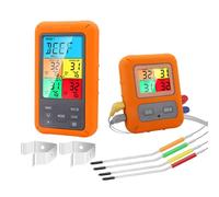 Digitales Thermomètre flottant - LebensmittelThermomètre Mit 4 Sonden | Thermomètre Zum Kochen, Backen, Grillen, Süßigkeiten, Flüssigkeiten Und Heißluftfritteusen Für Eltern