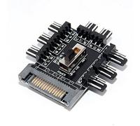 Digitalkey Fan Hub pour connecter 8 Ventilateurs Alimentation SATA avec Interrupteur Off-Low-High (x8 Fan)