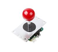 Digitalkey Joystick SANWA JLF-TP-8YT-SK avec Bouton à Boule - Manette de Jeu Arcade Controller pour armoires et bartops (Rouge)