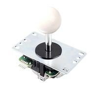 Digitalkey Joystick SANWA JLF-TP-8YT-SK avec bouton à boule - Manette de jeu Arcade Controller pour armoires et bartops (Blanc)