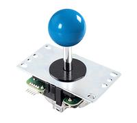 Digitalkey Joystick SANWA JLF-TP-8YT-SK avec Bouton à Boule - Manette de Jeu Arcade Controller pour armoires et bartops (Bleu)