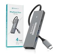 DigitalLife RhythmX Eco Series | Hub USB-C 10Gbps - Adaptateur USB 3.2 Gen 2 à 4 Ports (2× USB-C + 2× USB-A) pour Production Musicale, Contrôleurs MIDI et Studio (RX-10G, 1 pz/conf.)