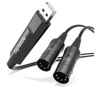 DigitalLife SyncX5 Series | Interface MIDI USB 1-In/1-Out 5-Pin DIN pour Claviers et Synthétiseurs, Transmission MIDI Stable et Faible Latence, Compatible PC et Mac, pour Musiciens et Producteurs
