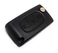 DigitalTech® Coque de clé 3 Boutons Compatible Citroën et Peugeot CE0536 avec Lame ou Lame Compatible avec clés Citroën C2 C3 C4 C5 C6 C8 Picasso Xsara et Peugeot 207 307 407 408